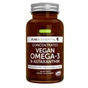 Igennus Vegan Omega-3 Natural Algen Oil, DHA & EPA, Certified Pure, Plant Based Fatty Acid Supplement, met Astaxanthine Antioxidant, 60 Small Softgels, 2 per dag, 30 porties