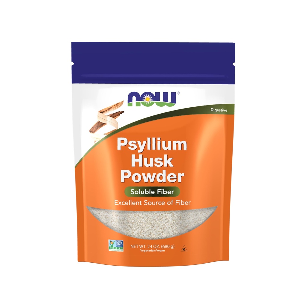 MAINTENANT compléments alimentaires, poudre de musc de Psyllium, Projet non-OGM vérifié, fibre soluble, 24-Ounce