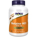 NOW Foods Supplements, Betaine HCl 648 mg, Vegetarische Formule, Digestieve Ondersteuning*, 120 Veg Capsules