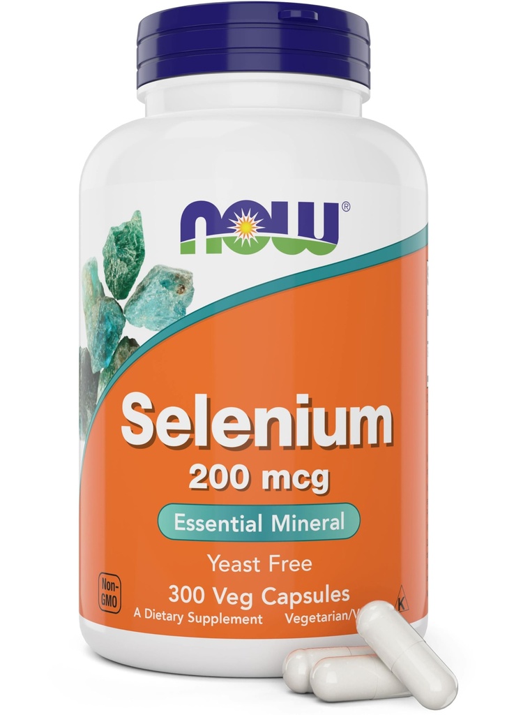 Nu Foods Selenium 200mcg Capsules, 300 Graaf - L Selenomethionine Mineral Supplement for Women & Men - Veg Caps, Non-GMO, Vegan Friendly, Yeast-Free