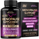 Menopauzesupplementen voor vrouwen - Dong Quai, Black Cohosh, Pre & Probiotica - Sweats & Hot Flashes Relief - Digestie, Slaap & Mood Support - 25-in-1 Perimenoause Complex - Made in USA - 60 Capsules