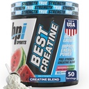 BPI Sports Meilleure Créatine - Creatine Poudre monohydratée pour les hommes et les femmes, Sel himalayen - Résistance, Pompe, Croissance musculaire, Définition musculaire - Non Bloat - Watermelon Cooler - 50 portions - 10.58 Ounce