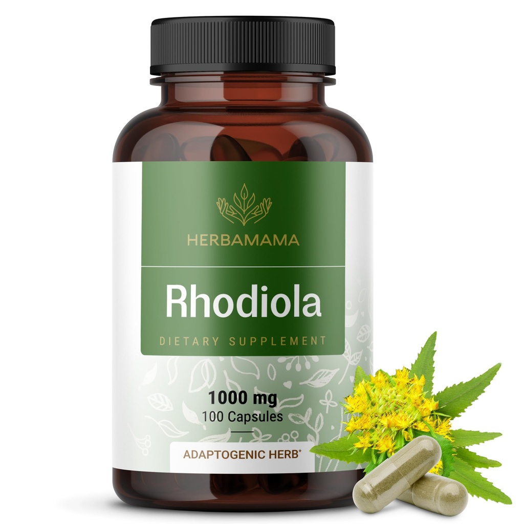 HERBAMAMA Rhodiola Rosea Capsules 