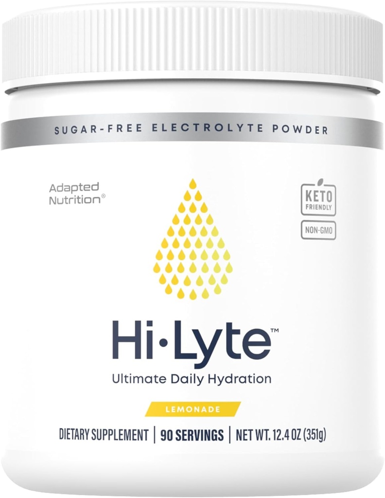 Hi-Lyte Limonade Electrolyte Powder, Daily Hydration Supplement Drink Mix, 90 Servings  Glutenvrij Ondersteunt Keto Licht verfrissende smaak