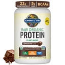 Garden of Life Protein Powder, Vegan Protein Powder, BCAA, Probiotica & Digestieve Enzymen, Gluten & Lactosevrij, Chocolade, 1,5 LB