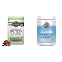 Tuin van het leven, Poeder Proteïne Groenen Chocolade Biologische, 22 Ounce & Grass Fed Collageen Peptides Powder