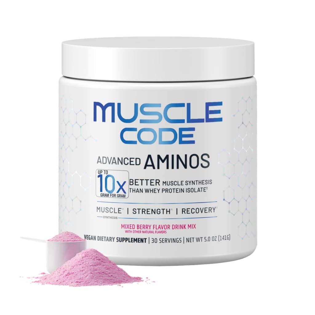 NAUTILUS Muscle Code Essentiële Aminozuur Poeder Spiersynthese & Reparatie & Sterkte Natuurlijke gemengde Bessensmaak 