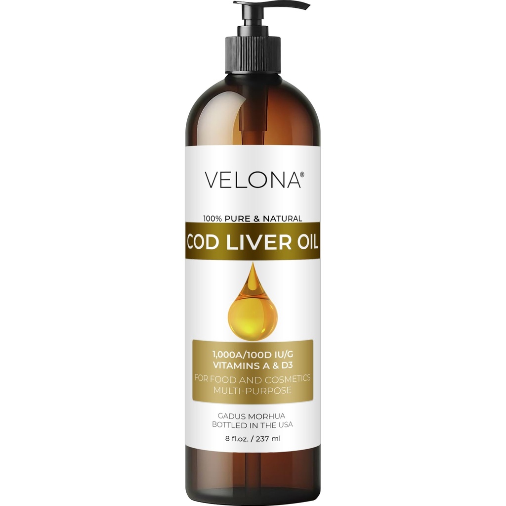 velona kabeljauwleverolie - 8 Fl Oz 
