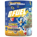 G Fuel Sonic 2.0 Energy Drink Powder, Pre Workout Cafeïne Mix voor Gaming, Suikervrije Focus Amino, Vitamine + Antioxidanten, 9.8oz (Peach Ring Candy, 40 Servings)