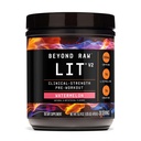 BEYOND RAW LIT V2 klinische kracht pre-workout poeder, Hits Harder, Grotere pompen, Cafeïne, L-Citrulline, Creatine, Watermeloen, 30 porties