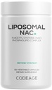 Codeage Supplément NAC liposomique - acide L-Cysteine-N-acétyle Amino - 2 mois d'approvisionnement - NAC - Complexe phospholipidique - végétalien, non-OGM, sans gluten, sans lait - 120 capsules