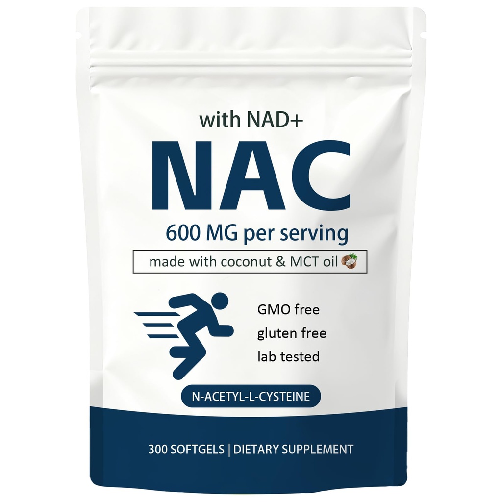 Supplément NAC Consciousnutra avec NAD+ & Huile de noix de coco.
