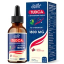 TUDCA Lever Ondersteuning Drops 1800mg - Krachtige lever Supplement met galzout, NAC, Schisandra en Dandelion, lever Detox & Repair - Fast-Absorbing, Sugar-Free, Alcohol-Free 2 Fl.Oz