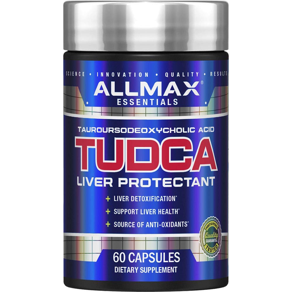 ALLMAX TUDCA+ - 60 gélules - Santé du foie et de la gueule - Sans gluten et sans OGM - 60 portions