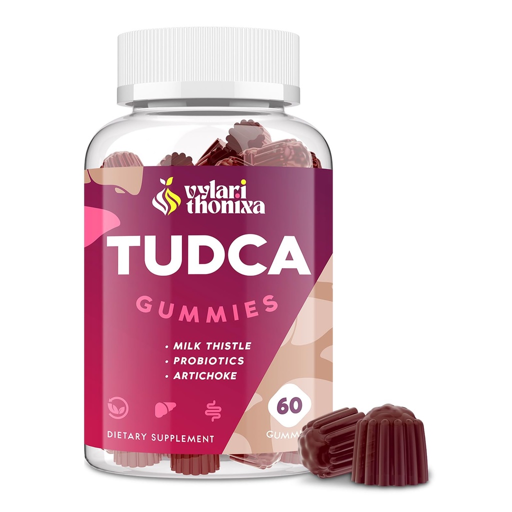 Premium TUDCA Bile Salts Gummies - 2000mg High Potency Liver Support Supplement, Liver Detox & Repair with Milk Thistle, Artichoke, Probiotics - Vegan, 30 Servers