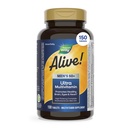 La nature est vivante ! Multivitamine ultra-puissance pour les hommes 50 Plus, formule haute puissance complète avec vitamine D3, C, E, méthyl B12, soutient l'énergie cellulaire, le coeur, le cerveau et la santé des yeux,* 150 comprimés