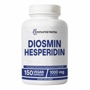 Diosmin Hespéridin 1000mg Complexe, 150 Capsules, Citrus Bioflavonoïdes Extrait de fruits riches, 100% végétarien, Sans OGM et sans gluten Diosmin supplément avec la force maximale