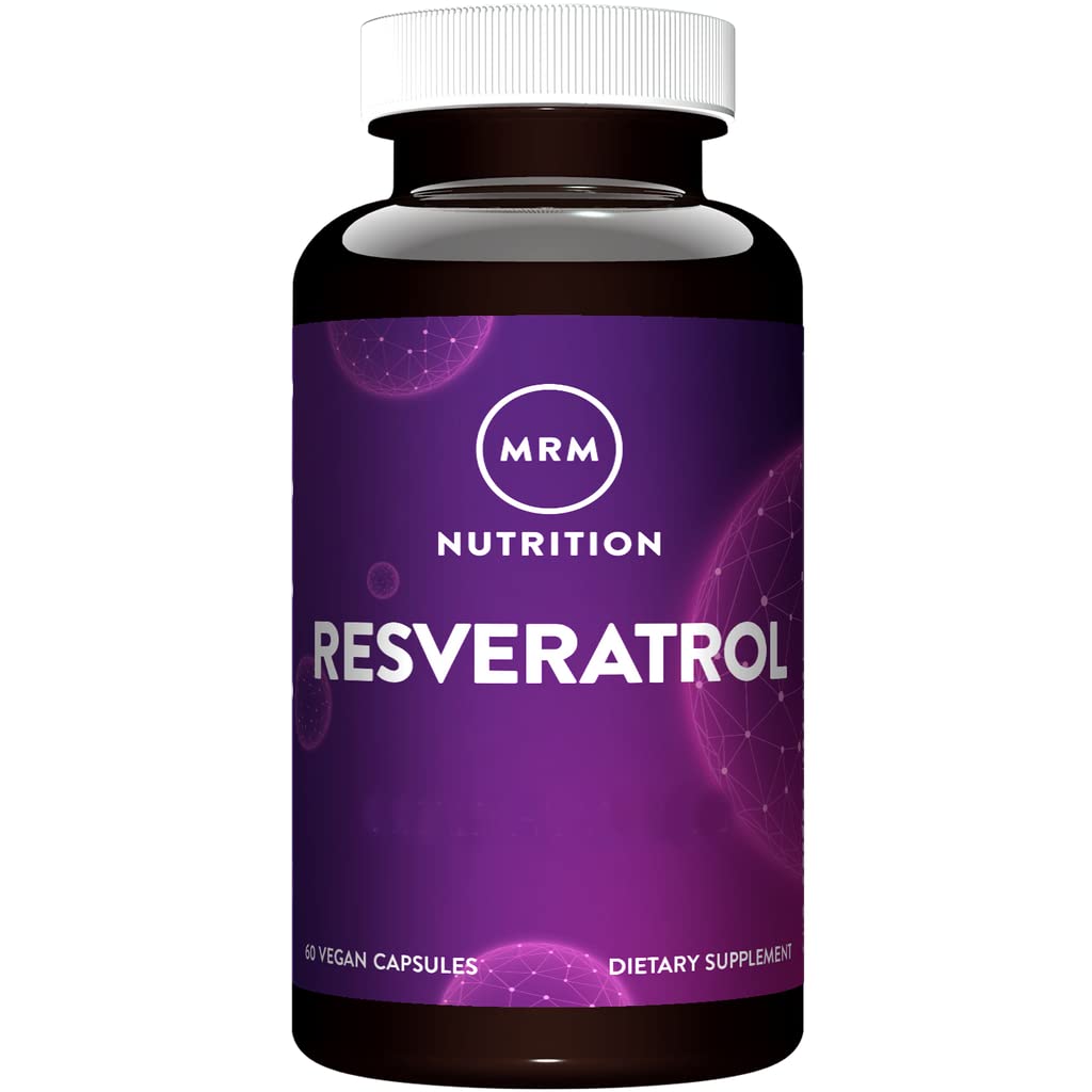 MRM Nutrition Resveratrol 100mg - For Women and Men - Natural Trans-Resveratrol Antioxidant Supplement for Cellular Health, Aging Support, and Nutritional Wellness, Vegan, Gluten-Free - 60 Servings