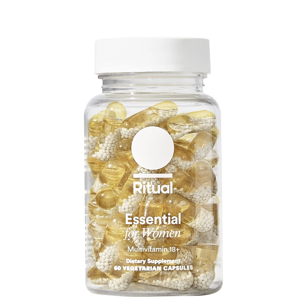 Ritual Women’s 18+ Daily Multivitamin - Key Essential Vitamins and Minerals to Support Energy, Heart, Bone, Brain Health* - Clinical Backed - Vegan - USP Verified - Mint - 60 Capsules - 30 Servings