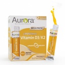 Aurora Nutrascience Liposomal D3 with K2 Mega-Pack - Liquid Vitamin D 3 K 2 Supplement for Adults, Healthy Immune and Bone Support, Vegan, MCT-Enhanced, Superior Absorption - 1 Fl Oz (Pack of 10)
