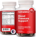 Blood Pressure Support Supplement met Hawthorn, Hibiscus & Knoflook Extract 