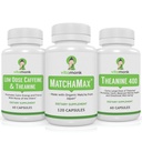 VitaMonk Matcha, lage dosis Cafeïne en Theanine Bundle - Kalm, gerichte energie zonder de Jitters