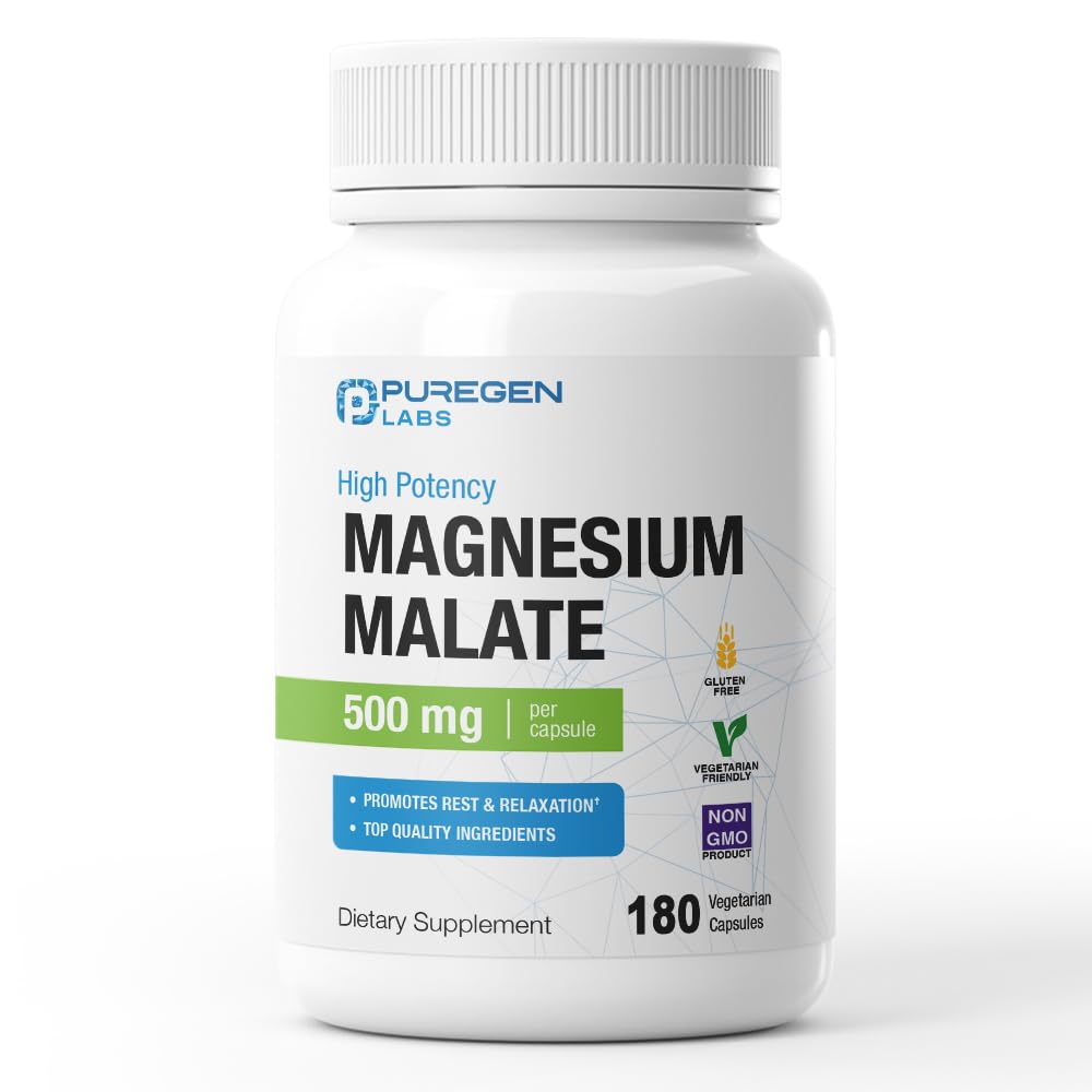 Puregen Labs Magnesium Malate 500mg 