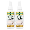 Nature's Bounty B-12 5000 mcg Sublingual Liquid Energy Health, 2 Fl Oz (2 flessen)