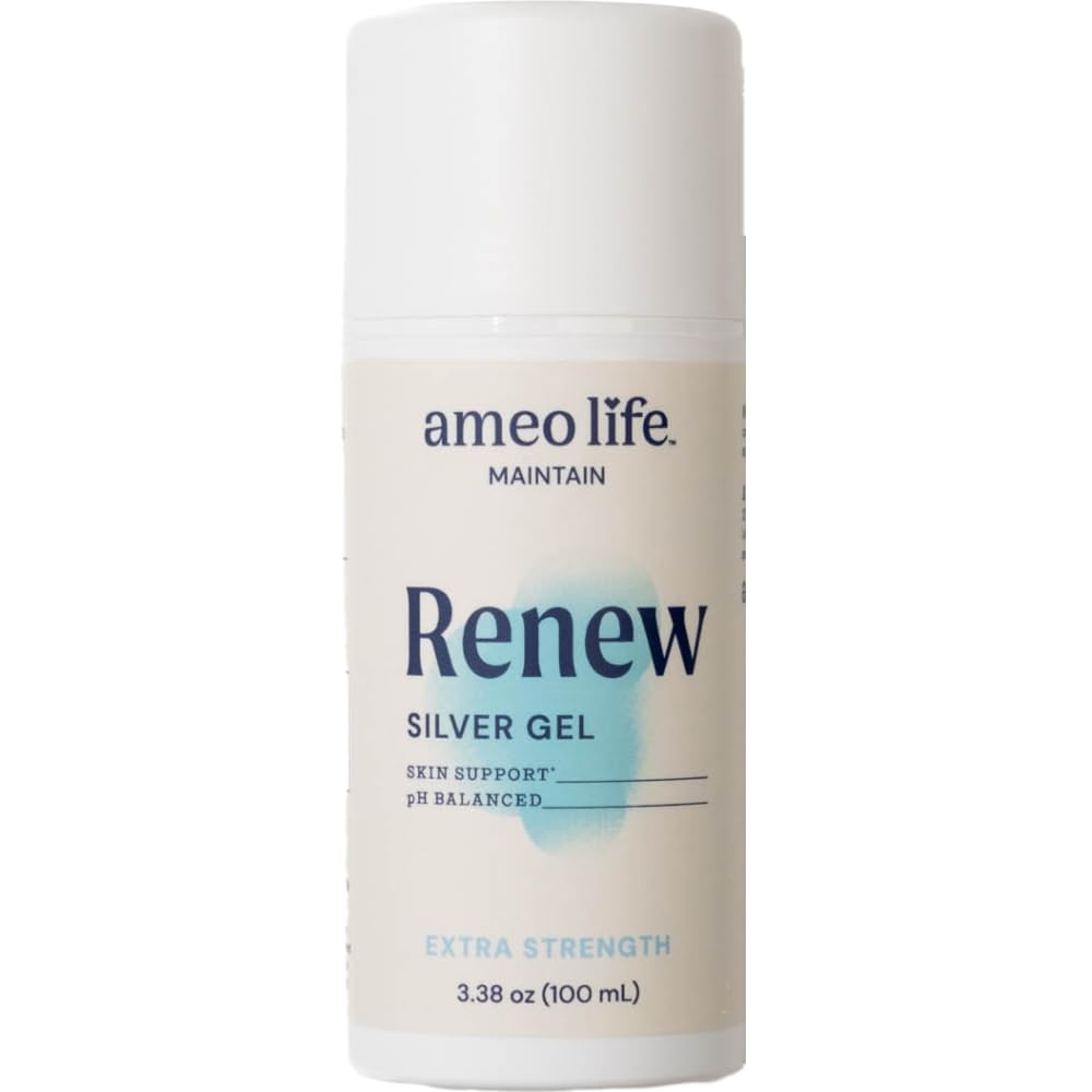 Ameo Life Extra sterkte Colloïdaal zilver Gel 35 ppm - pH Balanced, Structured Silver Gel for Healthy Skin, Minor Cuts, Scrapes & Burns - Natural Skin Care for Rejuvenation (100ml)