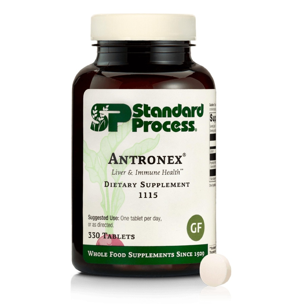 Standaardproces Antronex Lever Gezondheid Dieetsupplement - Glutenvrije, niet-zuivel, niet-zuivel en niet-graan immuunverzorging - 330 Tabletten