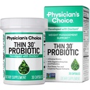 CHOIX du médecin Probiotiques pour la prise en charge du poids et le gonflement - 6 souches probiotiques - Prébiotiques - Ingrédient principal Cayenne - Soutiens Gut Health - Gestion du poids pour les femmes et les hommes - Thé vert - 30 CT
