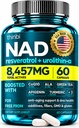 NAD supplement 300Mg extra sterkte NMN alternatief liposomaal + groene thee voor vrouwen & mannen w/Urolithin A, Resveratrol, CoQ10, Alpha Lipoïnezuur