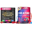 Creatine Monohydraat Gummies for Men & Women, 9000MG Creatine Gummies Sugar Free -BCAA 2:1, B12 B6 for Boost Strength, Focus & Endurance, Vegan, Non-GMO