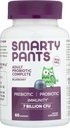 SmartyBants Mannen & vrouwen Probiotic Immunity Gummies: Prebiotics & Probiotics for Digestive Health & Immune Support Supplement, Glutenvrij, Veganistisch, Blueberry Flavor, 60 Tellen (30 Dagen Levering)