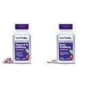 Natrol Vitamine B-12 5000 mcg 200 tabletten & Biotin 10000 mcg 60 tabletten voor cellulaire energie, gezond zenuwstelsel, haar, huid en nagels