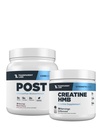 Transparent Labs Post Workout Recovery Muscle Builder (30 Servings, Black Cherry) & Creatine HMB (30 Servings, Unflavored)