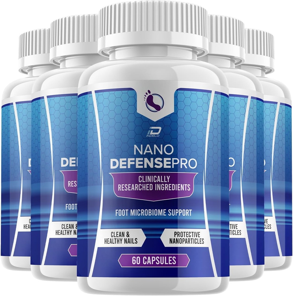 Nano Defense Pro Probiotic Supplement - NanoDefense Pro Advanced Formula for Healthy Nail Support Capsules Maximale sterkte Mannen Vrouwen (5 Pack - 300 Capsules)