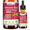 Liquid Vitamin B12 Drops 5000 mcg - Extra Strength B12 Methylcobalamin with B1 B6 B3 Folate Niacin - Fast Absorption Sublingual B-12 Drops for Energy Metabolism & Brain Function, Vegan B Complex
