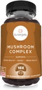 Sunergetic Premium Mushroom Gummies Supplement -voor Immune Health, Brain, Mood & Stress Support - Paddestoel Blend met Lions Mane, Chaga Extract, Reishi, Turkije staart, Cordyceps (120 Gummies)