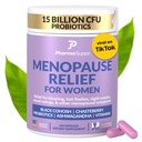 Natuurlijke Menopauze Supplementen voor vrouwen - Perimenopause Supplementen voor Hormonale Balance, Bloating & Mood Swings