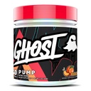 Pompe GHOST poudre d'oxyde nitrique, pêche - 40 portions - Suppléments de pré-entraînement sans sucre et sans stimulant - L-citrulline, nitrate d'arginine et L-glutathion - Soy et sans gluten, végétalien