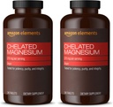   Elements - Chelated Magnesium, 240 tablets, 270 mg per Serving, as Magnesium Glycinate Chelate, Vegan (pack of 2)