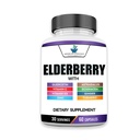 American Standard Supplements Elderberry Extract with Quercetin, Vitamin C, D3, Ginger, Zinc, Turmeric, Astragalus and Echinacea – 60 Capsules, 30 Servings