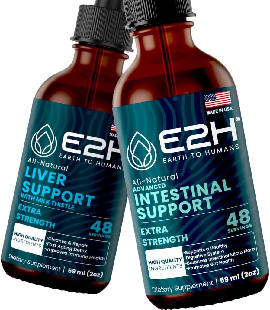 E2H: Leverondersteuning Supplement en Advanced Intestinal Support 
