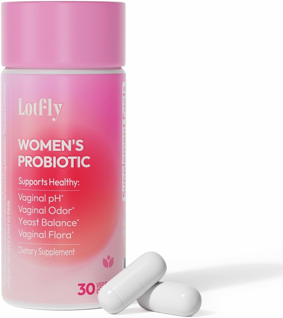 Vaginale Probiotica voor vrouwen 100 miljard CFU met Cranberry Extract voor pH-balans en UTI-ondersteuning, Plus Prebiotica & Lactobacillus, Triple Action voor vaginale, urine- en darmgezondheid, 30 capsules