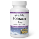 Stress-Relax Melatonine 10 mg door Natuurlijke Factoren, Natuurlijke Slaaphulp, Resets de slaap-Wake Cycle, 60 kauwtabletten (60 porties), Pepermunt smaak