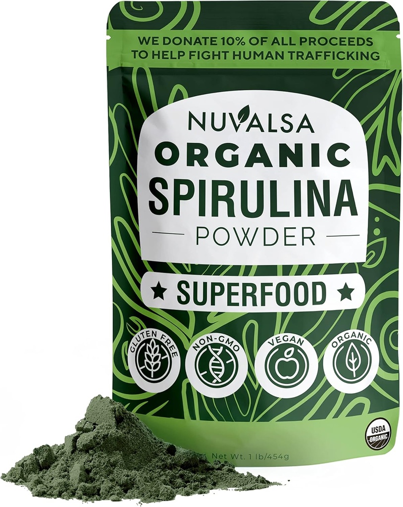 Nuvalsa Organische Spirulina Poeder 1lb 