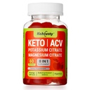 Keto ACV Gummies for Weight Loss Support, 8-in-1 Apple Cider Vinegar with B12, Electrolytes, Beetwortel & granaatappels Ondersteunt Digestie, Metabolisme &amp; Gewichtsmanagement Keto-Friendly, 60 Gummies