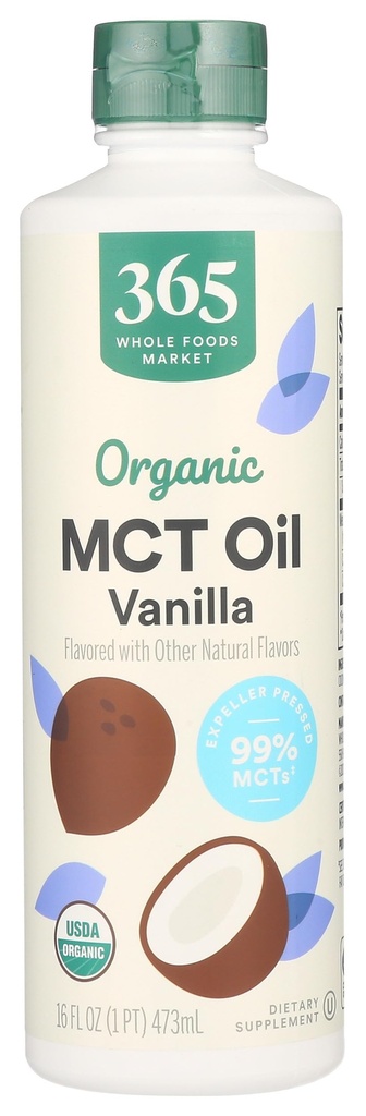 365 door Whole Foods Market, Biologische Vanille MCT Olie, 16 Fl Oz