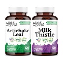 Wild & Organic Artichoke Leaf 120 Capsules & Milk Thistle 120 Capsules
